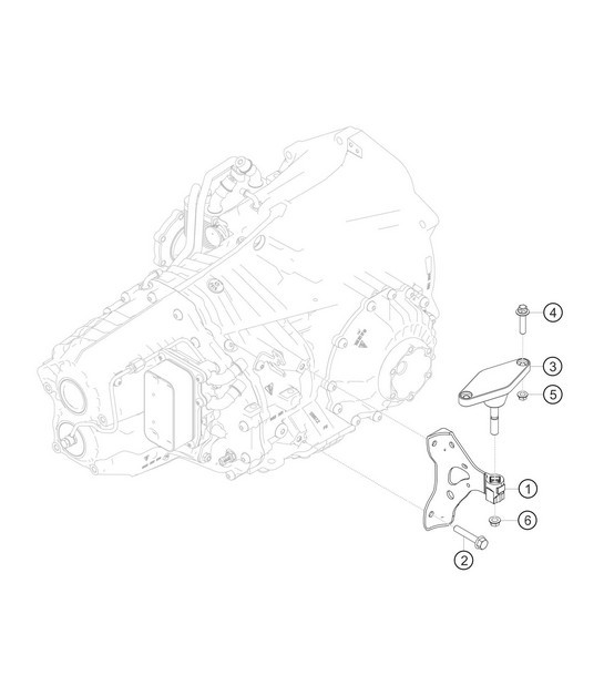 Diagram 3.3-06 Porsche Cayman S 3.4L 987C 2005-08 Transmission