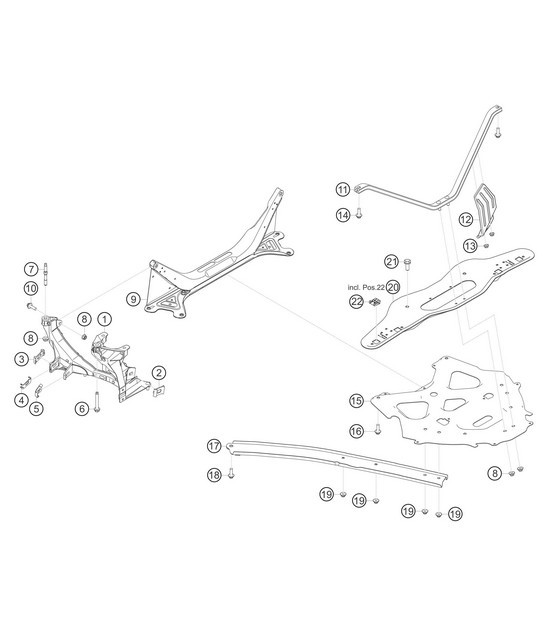 Diagram 5.5-01 Porsche Cayman 987C/981C (2005-2016) Rear Axle