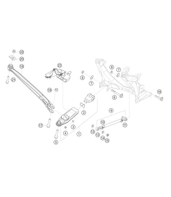 Diagram 5.5-02 Porsche Boxster 718 2.0L PDK (300 Bhp) Rear Axle