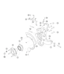 Montant arrière 718 Cayman GT4 RS Clubsport 2020-2024