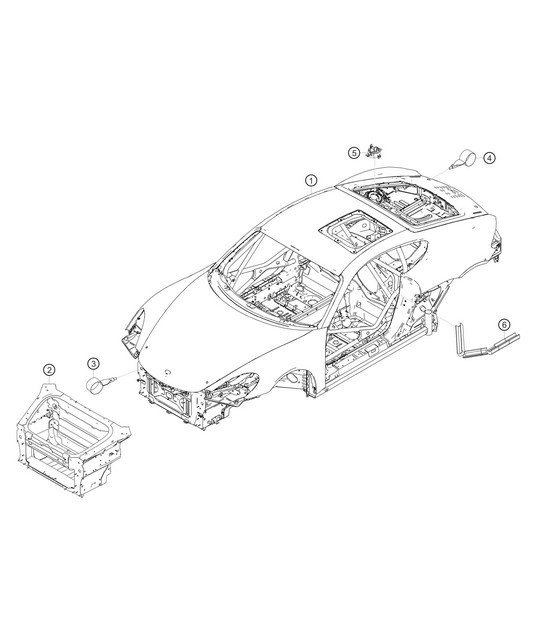 Diagram 8.8-01 Porsche 996 GT3 MKII 2003>> Body