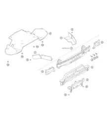 Viga de parachoques trasera 718 Cayman GT4 RS Clubsport 2020-2024