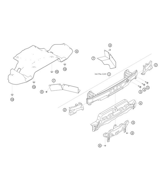 Diagram 8.8-17 Porsche 991 (911) MK1 2012-2016 Body