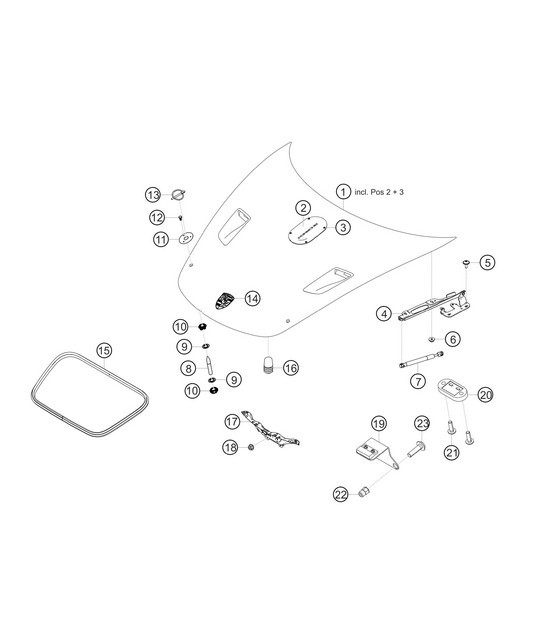 Diagram 8.8-18 Porsche 997 MKII Carrera C4 3.6L 2009>> Body