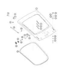 Copertura posteriore 718 Cayman GT4 RS Clubsport 2020-2024