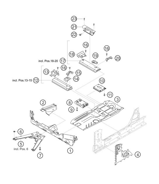 Diagram 8.8-03 Porsche Cayenne Turbo S E-Hybrid V8 4.0L 550Hp 