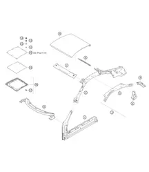 Capot de toit 718 Cayman GT4 RS Clubsport 2020-2024