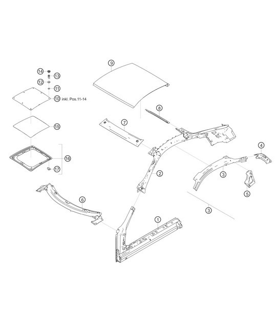 Diagram 8.8-05 Porsche 997 GT3 2007>> Body