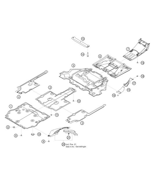 Diagram 8.8-09 Porsche Panamera 970 MK1 (2009-2013) Body