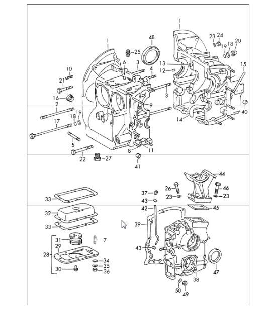 Diagram 101-10 Porsche Cayenne Coupe E-Hybrid V6 3.0L 340Hp 