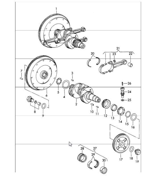 Diagram 102-05 Porsche 993 (911) C2S 1994-97 Engine