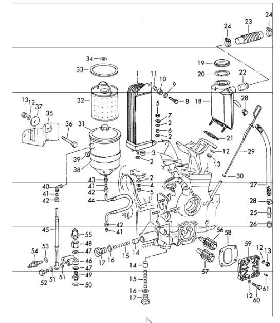 Diagram 104-10 Porsche Cayman 987C/981C (2005-2016) Engine