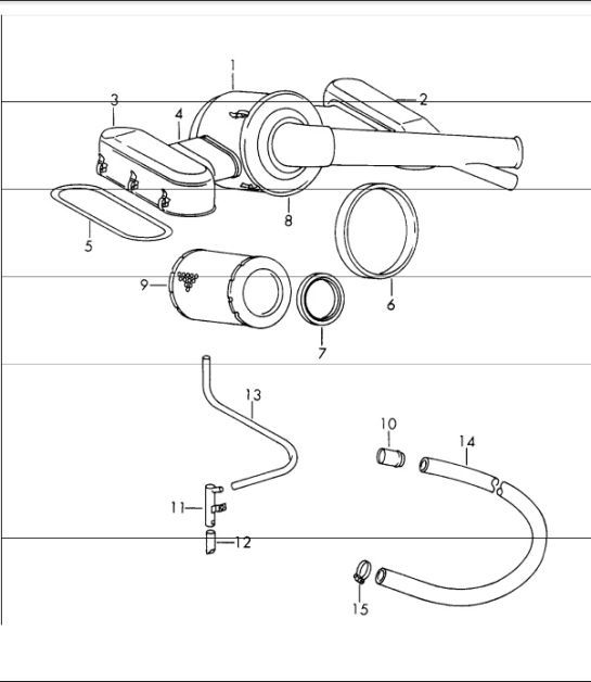 Diagram 106-05 Porsche Cayman 987C/981C (2005-2016) Engine