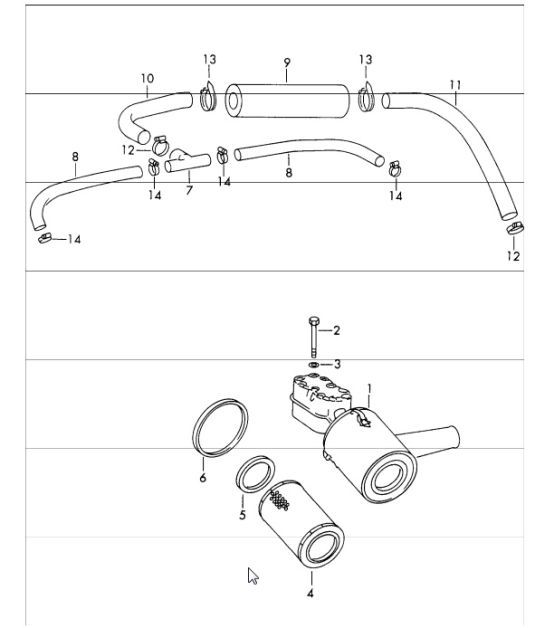 Diagram 106-06 Porsche 911 & 912 (1965-1989) Engine