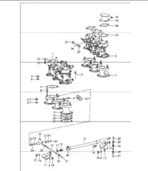 carburettor system - WEBER - M 090 7001 >> for 911 /L/S/TU UPTO 1968 and 911 T 1969 ONWARDS