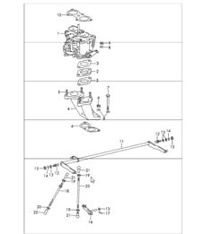 carburettor system with SOLEX-40 PII-4 for 912 1965-69 carburettor system with SOLEX-40 PII-4 for 912 1965-69