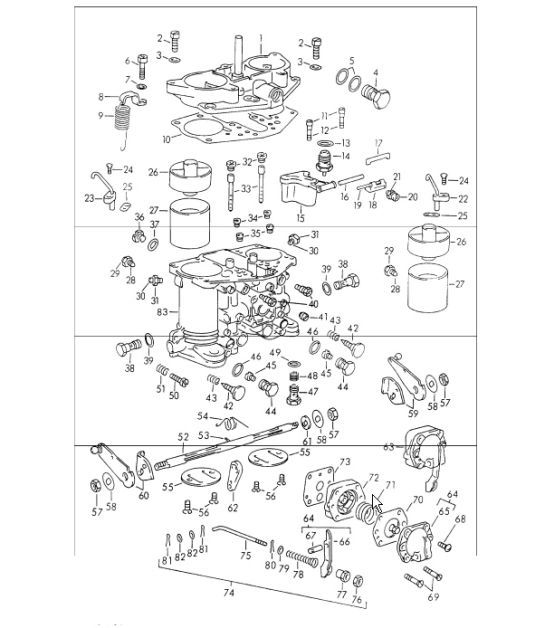Diagram 107-17 Porsche 911 & 912 (1965-1989) Engine