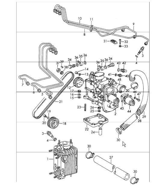 Diagram 107-20 Porsche 911 & 912 (1965-1989) Engine