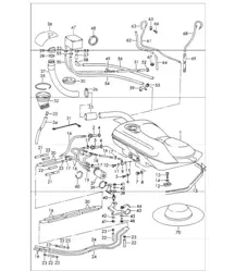 sistema de combustible 911 1965-69