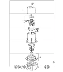 single parts for fuel pump - HARDI - for 911 L/S/TU and 911 T 1965-69
