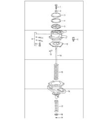 single parts for fuel pump 912 1965-69