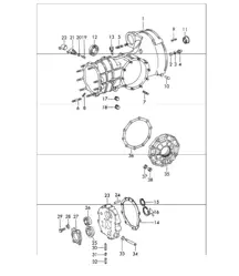 Ersatzgetriebe, Getriebegehäuse, Hartguss 911 1965-69