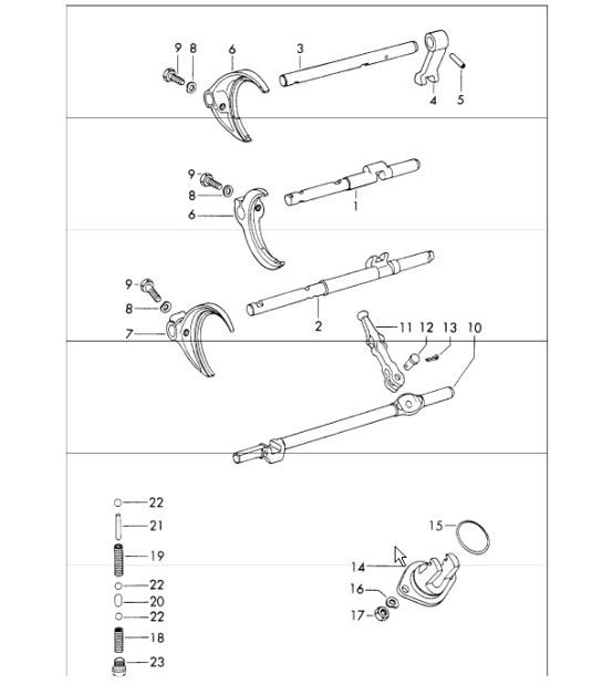 Diagram 304-00 Porsche 991 GT3 4.0L (500 Bhp) / GT3 RS 4.0L (520 Bhp) Transmission