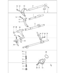 shift rods and shift forks sportomatic 911 1965-69 shift rods and shift forks sportomatic 911 1965-69