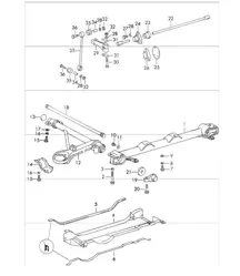 front axle stabiliser for 911 T/E/S and 912 / USA. 1969