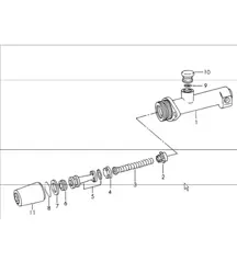 brake master cylinder single parts 911 UPTO 1967