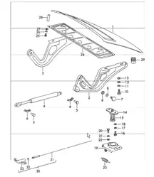 lid Rear 911 1965-69