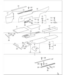 interior equipment centre 911 1965-69
