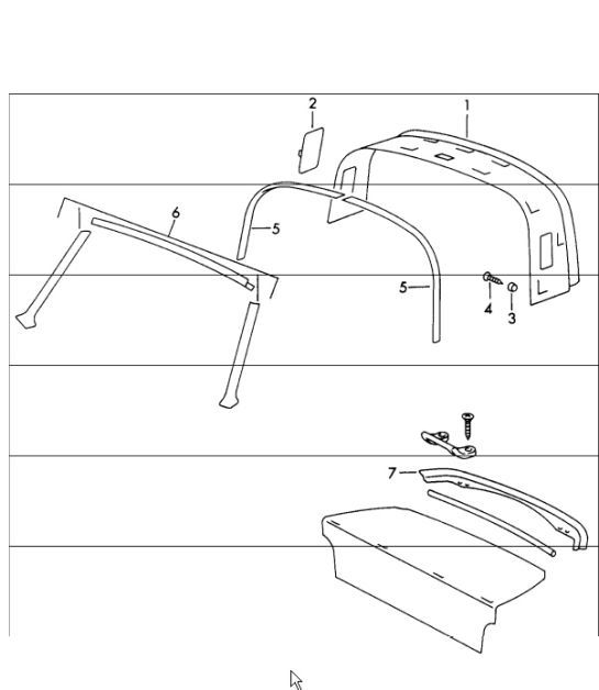Diagram 807-07 Porsche Cayman 987C/981C (2005-2016) Body