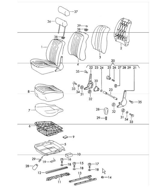 Diagram 808-00 Porsche Cayman S 3.4L 987C 2005-08 Body