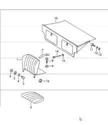back seat 911 1965-69