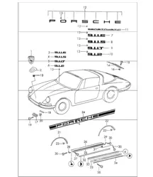 ferrures décoratives 911 1969
