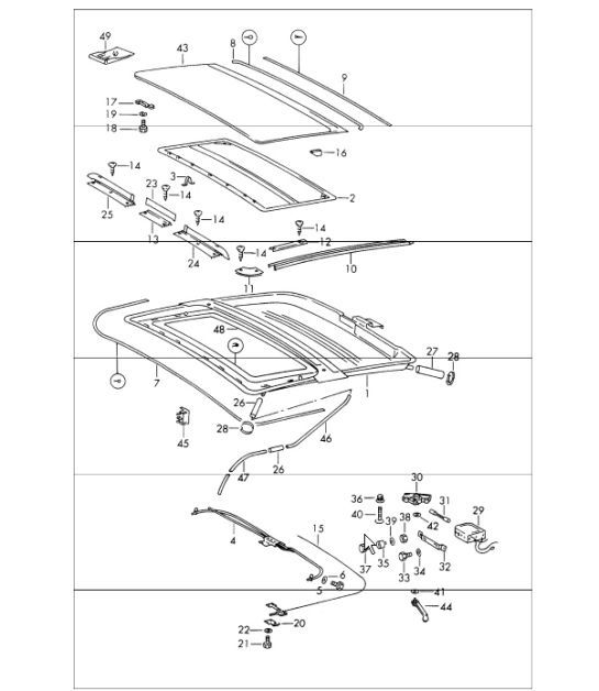 Diagram 811-00 Porsche 911 & 912 (1965-1989) Body