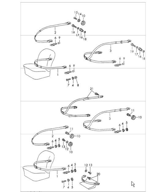 Diagram 812-00 Porsche Taycan 4S Cross Turismo 