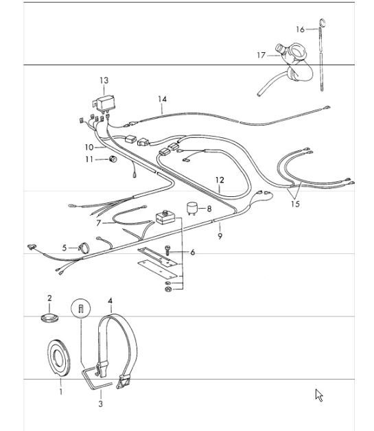Diagram 813-95 Porsche Cayman S 3.4L 987C 2005-08 Body