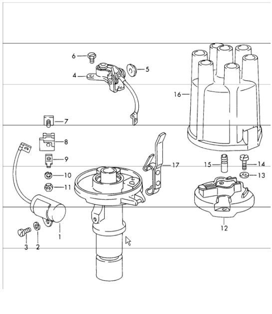 Diagram 901-30 Porsche 968 (1992-1995) Electrical equipment