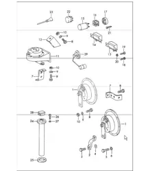 relais klaxon 911 1965-69