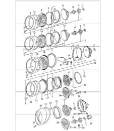 headlamp 911 upto 1968 headlamp 911 upto 1968