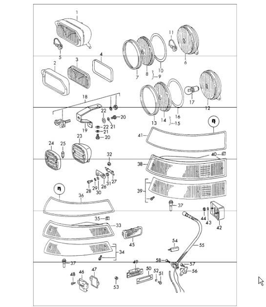 Diagram 905-15 Porsche 991 GT3 3.8L (475Bhp) Electrical equipment