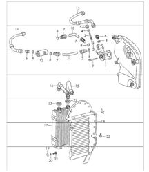 Unidades auxiliares de lubricación del motor para TYP 901/10 911S HASTA 1971. Unidades auxiliares de lubricación del motor para TYP 901/10 911S HASTA 1971.