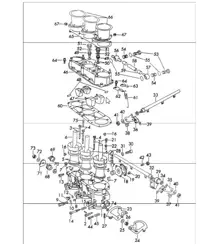 repair material for carburettor - ZENITH - 40 TIN - for 911 T UPTO 1971 and 911 T-V 1972 ONWARDS