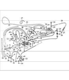 Injection system with fuel line valves flap connection and warm-up valve 911 T-K 1972 ONWARDS Injection system with fuel line valves flap connection and warm-up valve 911 T-K 1972 ONWARDS