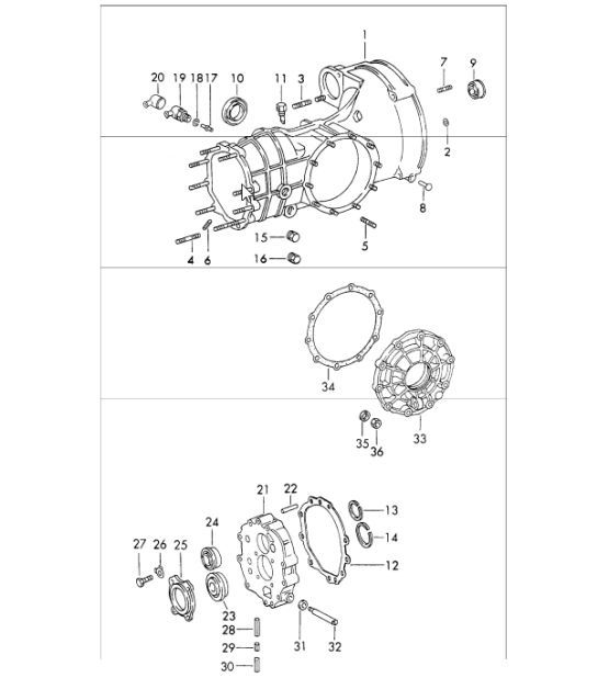Diagram 302-00 Porsche 911 & 912 (1965-1989) Transmission