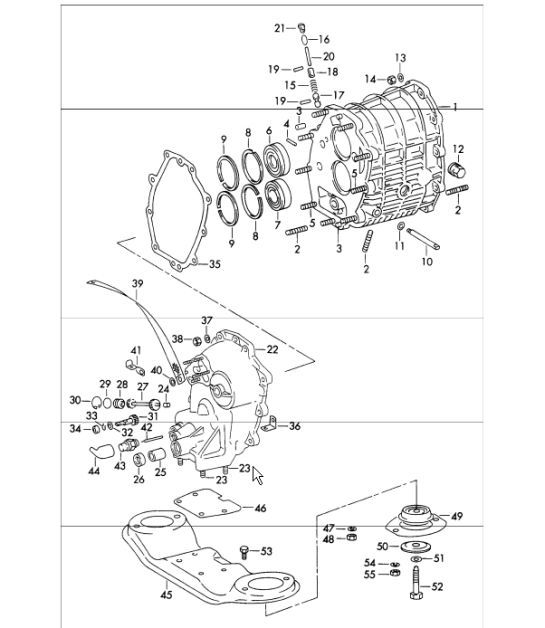 Diagram 302-25 Porsche 992 Carrera 2 3.0L 