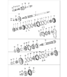 gears and shafts 4-speed transmission for 911 1972 ONWARDS