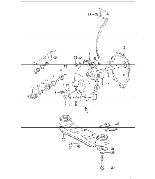 Diagram 307-15 Porsche 912E 4CYL 1976 